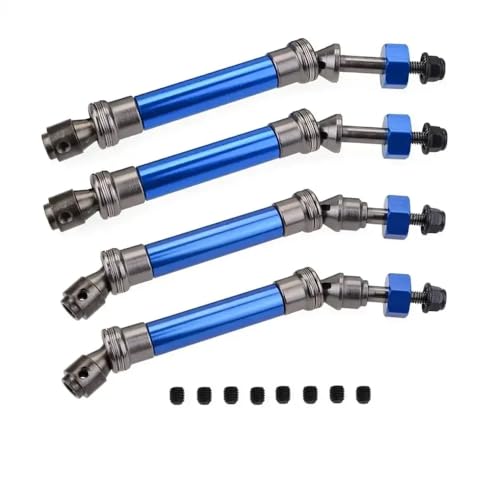 ForgeCore 1/10 4x4 VXL 2WD 6851R 6851X 6852R 6852X Stahl vordere Heckwelle Baugruppe Hochleistungskompatibel mit 1 10 -Skala -RC -Fahrzeugen(Blue 2front 2rear) von ForgeCore