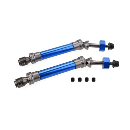 ForgeCore 1/10 4x4 VXL 2WD 6851R 6851X 6852R 6852X Stahl vordere Heckwelle Baugruppe Hochleistungskompatibel mit 1 10 -Skala -RC -Fahrzeugen(Blue 2rear) von ForgeCore