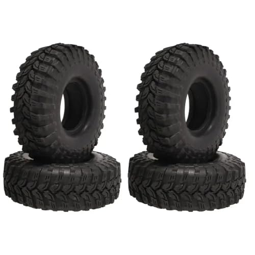 ForgeCore 1,9 Zoll Gummi-Reifen 96-108-115 mm Rad kompatibel mit 1/10 RC-Crawler-Autos wie TRXS Wraith und Yikong-Modelle(4PCS) von ForgeCore