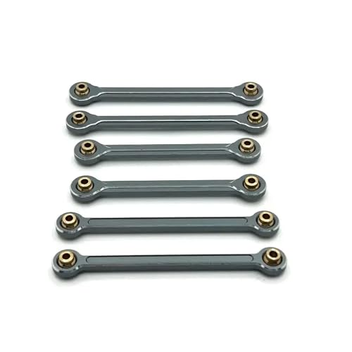 ForgeCore 1 10 RC -Auto -Metall -Spannschlangen Set 10208 Pull -Stange -Lenkstangen Lenkstab -Upgrade -Teile, die mit verschiedenen 1 10 -Skala -RC -Modellen kompatibel sind(Gray) von ForgeCore