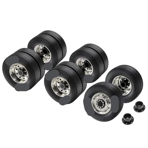 ForgeCore 1 14 RC Universal Metall Wheel Rand Tire -Reifen -Set kompatibel mit RC -Automodellen Aftermarket -Austausch(1 Set) von ForgeCore
