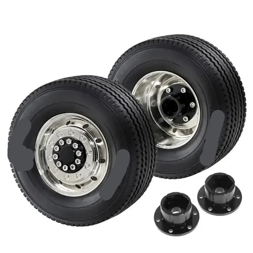 ForgeCore 1 14 RC Universal Metall Wheel Rand Tire -Reifen -Set kompatibel mit RC -Automodellen Aftermarket -Austausch(2 Front) von ForgeCore