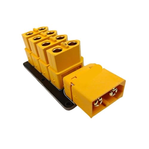 ForgeCore 1pcs 200A -Stromverteilungskarte 4 Kanäle XT60 -Anschluss Männlicher weiblicher Stecker 50 -mm -Schweißscheibenplattenplatte mit RC -Autobootmodellen kompatibel(XT60 to XT60) von ForgeCore