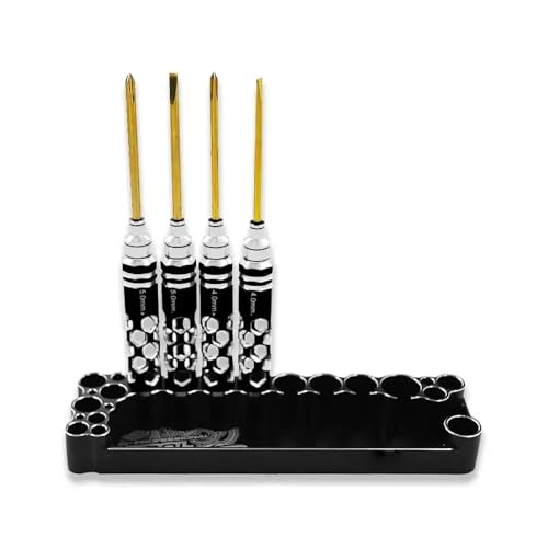 ForgeCore 1pcs Hudy Compatible RC Tool Multifunktionssocket -Halterungs -Schraubendreherhalter 6061 Speichertablettanzeige für RC -Autowerkzeuge von ForgeCore