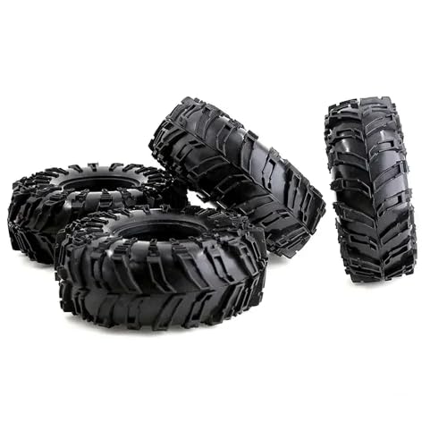 ForgeCore 2/4pcs 2,2 -Zoll -Gummireifenräder kompatibel mit 1 10 -Skala Rock Buggy RC Crawler Car Model 90046(4pcs) von ForgeCore