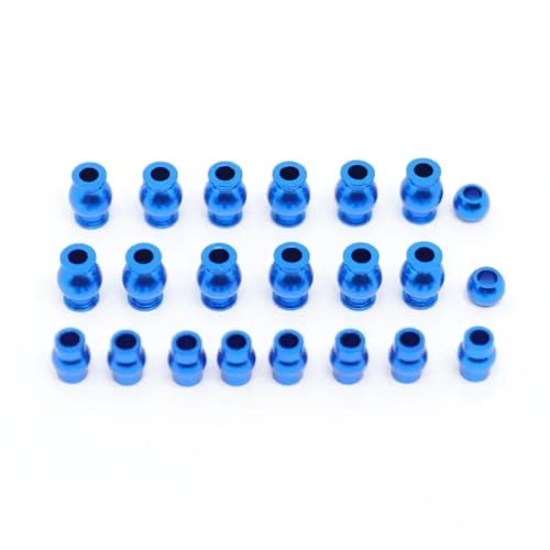 ForgeCore 22pcs Aluminium Pivot Ball Head Set kompatibel mit 1 10 -Skala 4x4 RC -Auto -Upgrade -Teilen(Blue) von ForgeCore