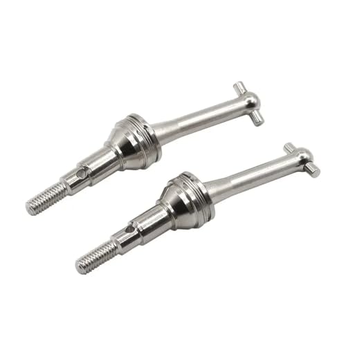 ForgeCore 2pcs Metallantriebswellen Hundeknochen Upgrade -Teile kompatibel mit 1 14 -Skala -RC -Automodellen 14301 14302 14410(Silver) von ForgeCore
