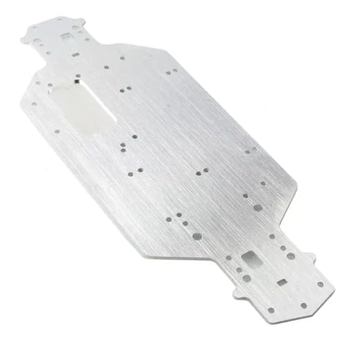ForgeCore 3 mm Dicke Aluminium -Metall -Chassis -Upgrade -Teile 03001 03602 kompatibel mit 1 10 Skala Flying Fish Model 94103 94123 kompatibel(Silver) von ForgeCore