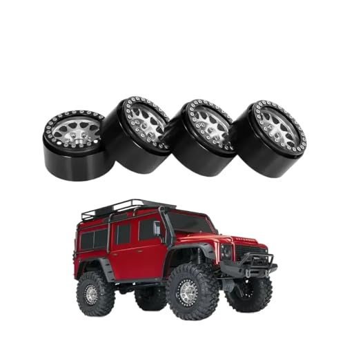 ForgeCore 4pcs 1,9 Peradlock Wheel Rim Hub Ersatzteile kompatibel mit 1 10 -Skala -RC -Autos(Light Grey) von ForgeCore