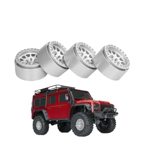 ForgeCore 4pcs 1,9 Peradlock Wheel Rim Hub Ersatzteile kompatibel mit 1 10 -Skala -RC -Autos(Silver) von ForgeCore