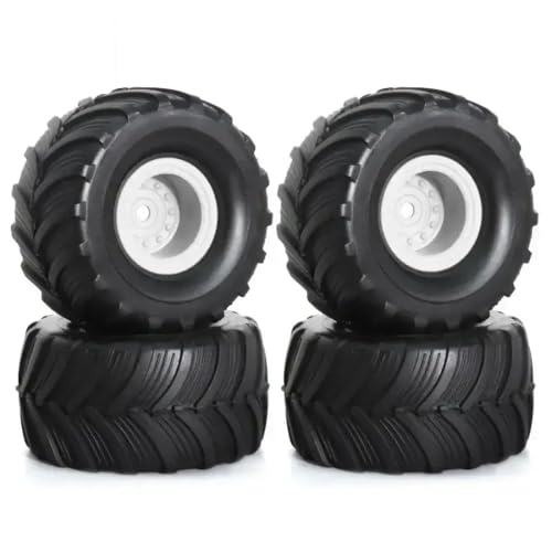 ForgeCore 4pcs 52mm 1. 0 Radreifen eingestellt mit 1/18 1/24 Skala RC Crawler Cars passt auf SCX24 AX24 und ähnliche Modelle Werden Ersatzteile aufbauen(White) von ForgeCore