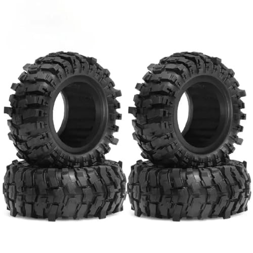 ForgeCore 4pcs 85 mm 1,9 Zoll Beadlock Wheel -Hub und weiche Gummireifen -Set kompatibel mit 1 10 -Skala -RC -Crawler -Autos, ähnlich wie Pro TRXs(Tire) von ForgeCore