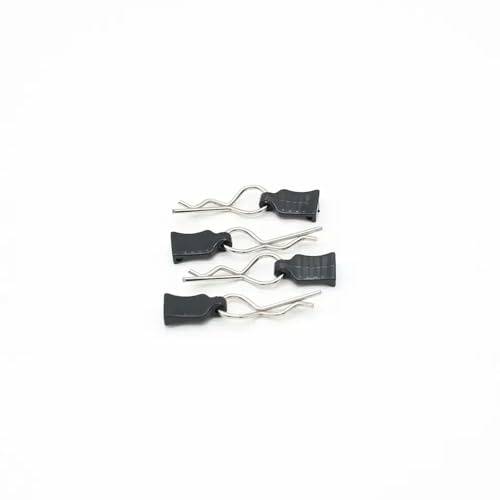 ForgeCore 4pcs Metall R-Typ-Schalenkörper Fester Clips Pin mit Tab kompatibel mit 1 10 1 12 1 14 1 18 Skala RC-Auto-Modelle Aftermarket Ersatz von ForgeCore