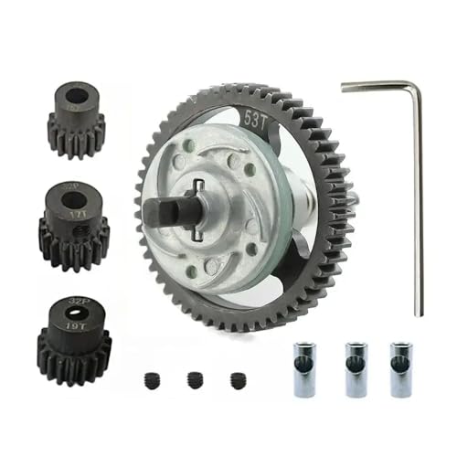 ForgeCore 6878 Metalldifferentialgetriebe Komplette Slipperkupplung 50T 52T 53T 54T kompatibel mit 1 10 Skala 4x4 RC -Autos wie Raschel 4x4 Modelle(53T) von ForgeCore