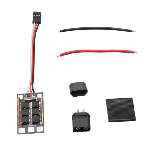 ForgeCore 80A 2-7S AM32 ESC Electronic Speed Controller mit 5 V 7,4 V 4A BEC-Modul kompatibel mit RC-Turbofan-Autos Crawler-Drohne und ähnliche Modelle(with Accessories) von ForgeCore