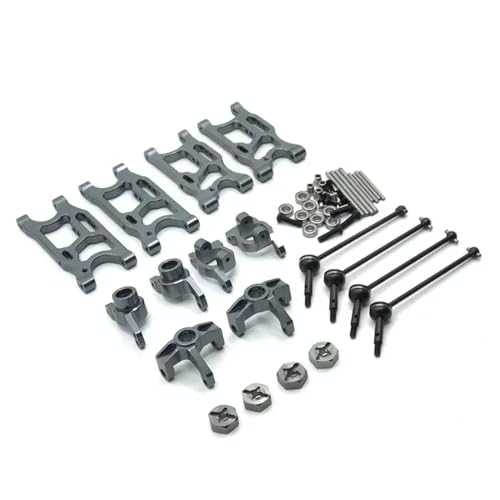 ForgeCore 8pcs Ersatzteile für 1 14 -Skala -RC -Autos, die mit 144001 124017 kompatibel sind(Titanium) von ForgeCore