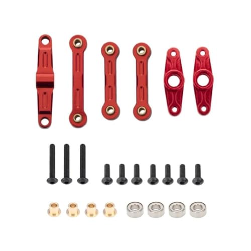 ForgeCore Kompatible Aluminiumkugellager-Lenkverbindung für 1/10 RC-Drift-Autos passt an TT02 TT-02 TT-02D-Modelle(Red) von ForgeCore