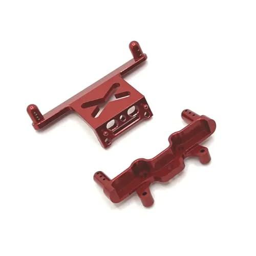 ForgeCore MN38 Metall -Stoß -Turm -Montierungen vorne und hinten für 1 16 -Skala -RC -Autos kompatibel mit verschiedenen Modellen Teilezubehör aktualisieren(Red) von ForgeCore