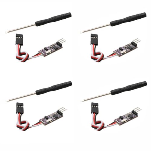 ForgeCore Universal Servo Controller-Modul 5-30 V Netzteil 16-Bit PWM 65535 Auflösung Multifunktionales Lenkgetriebe-Getriebekontrolle mit RC-Modellen kompatibel(4pcs Controller) von ForgeCore