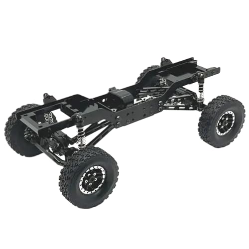 ForgeCore Upgrade- und Modifikation Metall vordere hintere Türbrückenrahmen -Gehäuse mit Mn Modell 1 12 Mn78 RC -Autoteile kompatibel(Black) von ForgeCore