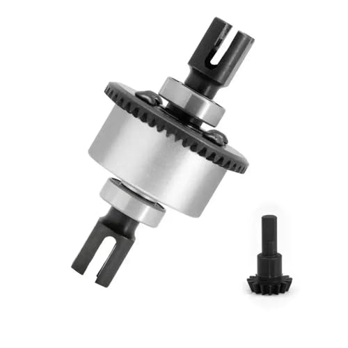 Kompatible Metallmetall vorderen Heckdifferential 43T 10T -Upgrade -Teile für 1/8 1/7 Skalen -RC -Autos(Silver) von ForgeCore