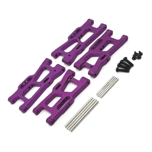 Kompatible RC -Auto -Upgrade -Teile C8803 Vorderer Rückhängelarm Metall für 144016 144018 Modelle 1/14 1/12 Fahrzeuge Skalierungen(Purple) von ForgeCore