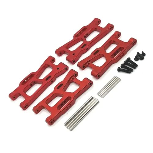 Kompatible RC -Auto -Upgrade -Teile C8803 Vorderer Rückhängelarm Metall für 144016 144018 Modelle 1/14 1/12 Fahrzeuge Skalierungen(Red) von ForgeCore