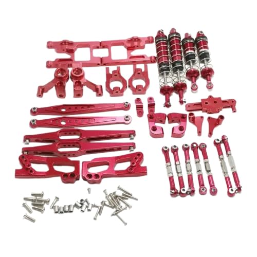 Upgrade Accessoires Schockdämpfer kompatibel mit 1 12 RC -Buggy -Autoteilen 12428 12423 für das FY03 Feiyue -Modell(Red) von ForgeCore