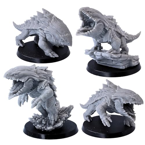 Bulette Shark Monster Miniatur Figur für 28 mm Dungeons and Dragons Miniatur Gaming, Tabletop Games Creature Beast Fantasy TTRPG Rollenspiele Bulette Shark Monster Miniatur Figur für 28 mm Dungeons and Dragons Miniatur Gaming, Tabletop Games Creature Beast Fantasy TTRPG Rollenspiele von Forged Terrain