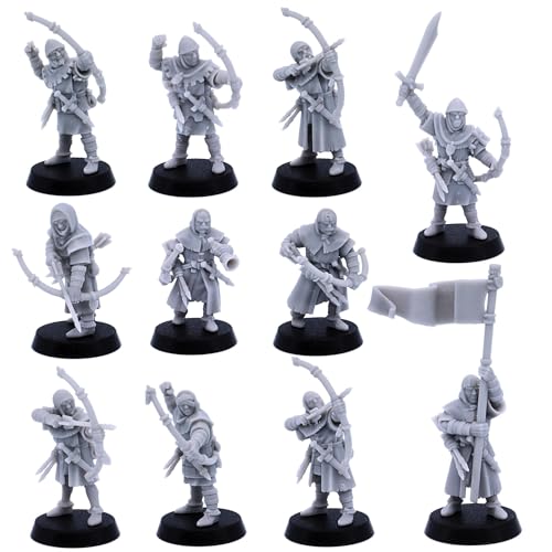 Forged Terrain Mittelalterliche Bogenschützen- und Bogenschützenkrieger-Einheit, historische RPG-Tischplatte, 32 mm, Highlands-Miniaturen für Fantasie, D&D und Rollenspiele, Highlands-Miniaturen Forged Terrain Mittelalterliche Bogenschützen- und Bogenschützenkrieger-Einheit, historische RPG-Tischplatte, 32 mm, Highlands-Miniaturen für Fantasie, D&D und Rollenspiele, Highlands-Miniaturen von Forged Terrain
