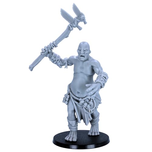Mountain Giant – Massives Fantasy-Monster für Tisch-Kriegsspiele, 32 mm Skala, Orks & Goblins, Armee-Boss, Highlands-Miniaturen, lizenziert, unlackierte mehrteilige Figur auf 60 mm Sockel Mountain Giant – Massives Fantasy-Monster für Tisch-Kriegsspiele, 32 mm Skala, Orks & Goblins, Armee-Boss, Highlands-Miniaturen, lizenziert, unlackierte mehrteilige Figur auf 60 mm Sockel von Forged Terrain