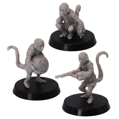 Pirate Monkeys Miniaturfigur für 28 mm Dungeons and Dragons Miniaturspiel, Tischspiele, Creature Beast Fantasy TTRPG Rollenspiele Pirate Monkeys Miniaturfigur für 28 mm Dungeons and Dragons Miniaturspiel, Tischspiele, Creature Beast Fantasy TTRPG Rollenspiele von Forged Terrain