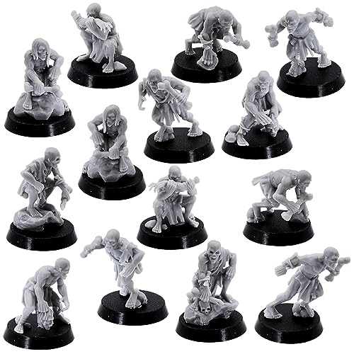Undead Ghoul 32 mm Miniaturen für Tischplatte Wargames Zombie Horde Figur, Böse Kreatur Monster Rollenspiele Undead Ghoul 32 mm Miniaturen für Tischplatte Wargames Zombie Horde Figur, Böse Kreatur Monster Rollenspiele von Forged Terrain