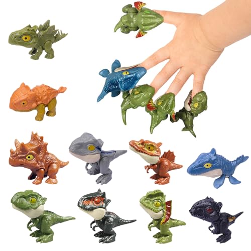 Forhandy Dinosaurier Spielzeug 10 Stück Dino Biss Finger Set Kleine Dinosaurier Figuren Interaktive Kinderpartyspielzeug Partygeschenke für Kinder Forhandy Dinosaurier Spielzeug 10 Stück Dino Biss Finger Set Kleine Dinosaurier Figuren Interaktive Kinderpartyspielzeug Partygeschenke für Kinder von Forhandy