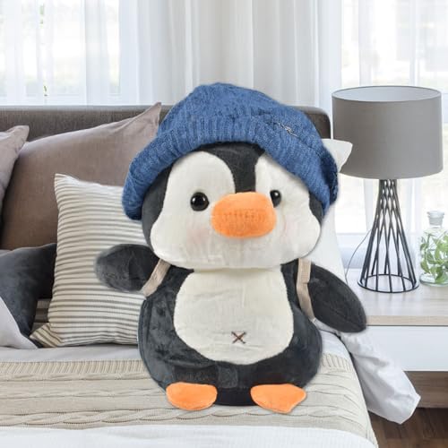 Forhome Pinguin Kuscheltier, 23cm Pinguin Stofftier Plüschtier, Pinguin Stofftier Schmusetier Geschenk, für Jungen, Mädchen, Babys Flauschiges Stofftier zum Kuscheln, Spielen & Schlafen von Forhome