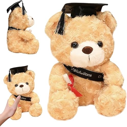Forhome Teddy-Bär, 23 cm Plush-Spielzeug, Hellbraun Teddy, weiches Haar Teddy-Bär, personalisierte Abschluss-Teddy-Geschenke - Abschlussgeschenke für Absolventen Forhome Teddy-Bär, 23 cm Plush-Spielzeug, Hellbraun Teddy, weiches Haar Teddy-Bär, personalisierte Abschluss-Teddy-Geschenke - Abschlussgeschenke für Absolventen von Forhome