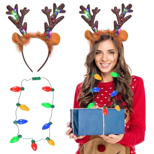 Forhome Weihnachten Stirnband Kopfschmuck,Rentiergeweih Haarreif Weihnachtsmütze,Weihnachten Kopfbedeckung für Weihnachtsfeier Kostüm Party,für Erwachsene und Kinder Weihnachtsfeier,Karneval Forhome Weihnachten Stirnband Kopfschmuck,Rentiergeweih Haarreif Weihnachtsmütze,Weihnachten Kopfbedeckung für Weihnachtsfeier Kostüm Party,für Erwachsene und Kinder Weihnachtsfeier,Karneval von Forhome