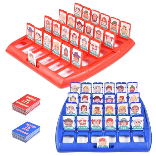 Forhome Brettspiel, Guess Who Game, Wer ist es Lustiges Ratespie, Family Erraten Spiele, Brettspiel Eltern für Familien- und Partyspaß (90) von Forhome