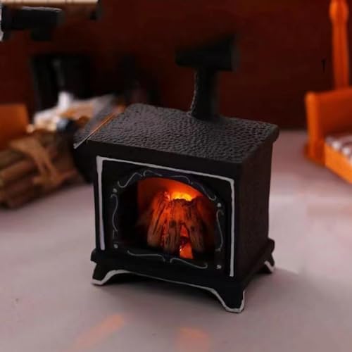 Wichtel Zubehör, Weihnachten LED Wichtel Feuerstelle,Miniatur Weihnachten Lagerfeuer, Holz Puppenhaus Kamin, Mini Fee Puppenhaus Dekoration, Miniatur Möbel Zubehör für Kinder Kinder Spielzeug Wichtel Zubehör, Weihnachten LED Wichtel Feuerstelle,Miniatur Weihnachten Lagerfeuer, Holz Puppenhaus Kamin, Mini Fee Puppenhaus Dekoration, Miniatur Möbel Zubehör für Kinder Kinder Spielzeug von Forhome