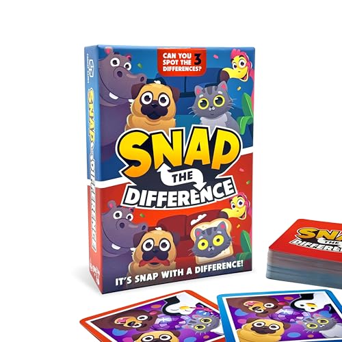 Format Games Snap the Difference Kartenspiel, das schnelle und lustige Kartenspiel, geeignet für alle Altersgruppen, ab 5 Jahren, für 2–6 Spieler, 10 Minuten Runden Format Games Snap the Difference Kartenspiel, das schnelle und lustige Kartenspiel, geeignet für alle Altersgruppen, ab 5 Jahren, für 2–6 Spieler, 10 Minuten Runden von Format Games