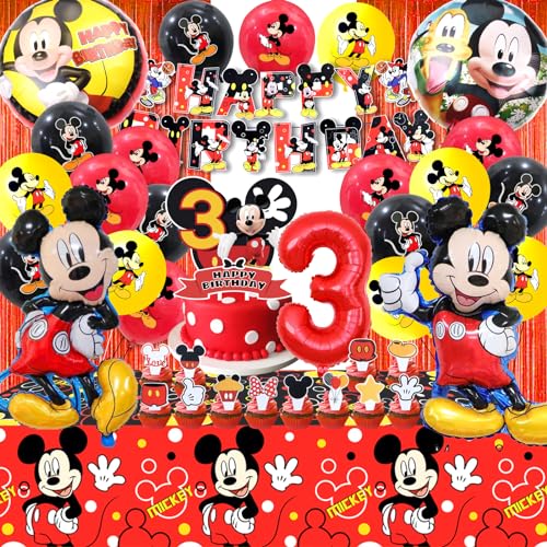 51 Stück Micke geburtstagsdeko, Micke luftballons, Mick deko, Micke ballon, Tortendeko Micke, Cartoon Geburtstagsdeko, Mick Happy Birthday Banner, Geburtstags Luftballons, 3 Jahre 51 Stück Micke geburtstagsdeko, Micke luftballons, Mick deko, Micke ballon, Tortendeko Micke, Cartoon Geburtstagsdeko, Mick Happy Birthday Banner, Geburtstags Luftballons, 3 Jahre von Forninc