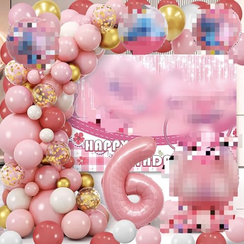 73 Stück Stitck Party Set, Lilol und Stitck Luftballon, Stitck Geburtstagsdeko, Stitck deko geburtstag, Stitck Luftballon, Kindergeburtstag Ballon, Luftballons der Rosa Serie, 6 Jahre 73 Stück Stitck Party Set, Lilol und Stitck Luftballon, Stitck Geburtstagsdeko, Stitck deko geburtstag, Stitck Luftballon, Kindergeburtstag Ballon, Luftballons der Rosa Serie, 6 Jahre von Forninc
