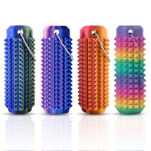 Little Ouchies Pain Fidget,Forreen 4 Stück Sensorik Spielzeug,Spiky Grippie Stim,Portable Pocket Mini Fidget Toys,Anxiety Relief Anti Stress Spielzeug für Kinder und Erwachsene von Forreen