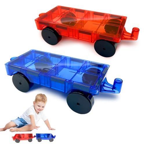 Fortivae Magnetische Bausteine,2 Stück Magnetische Bauklötze Expansion Auto, Magnetisches Auto,STEM Magnet Spielzeug, Fliesen Kinderspielzeug, für 3 4 5 6 7 8 Jahre Alte Jungen und Mädchen(Rot & Blau Fortivae Magnetische Bausteine,2 Stück Magnetische Bauklötze Expansion Auto, Magnetisches Auto,STEM Magnet Spielzeug, Fliesen Kinderspielzeug, für 3 4 5 6 7 8 Jahre Alte Jungen und Mädchen(Rot & Blau von Fortivae
