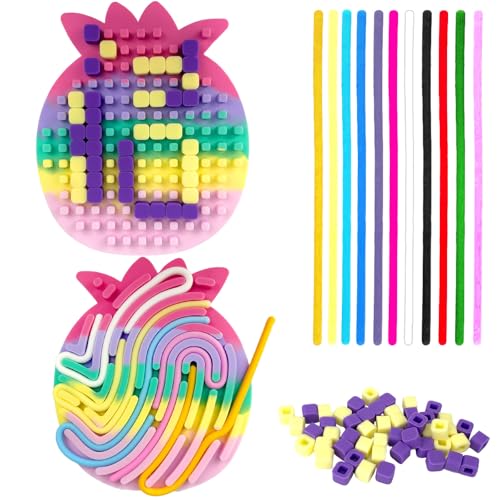 Fortivae Sensorik Activity Board, Sensorik Spielzeug, Aktivitätsbrett Sensorisches, Angstzuständen, ADHD und Autismus, Niedlich Sensorisches Spielzeug, Autismus Sensorik Spielzeug(Macaron Ananas) von Fortivae