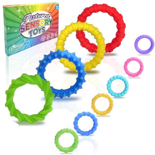 Sensorik Armband, 10 Pcs Sensorik Armband & Sensorischer Ring, Sensory Bracelet, Angstzuständen, ADHD und Autismus, Autismus Spielzeug, Beruhigung, Autismus Sensorik Spielzeug Sensorik Armband, 10 Pcs Sensorik Armband & Sensorischer Ring, Sensory Bracelet, Angstzuständen, ADHD und Autismus, Autismus Spielzeug, Beruhigung, Autismus Sensorik Spielzeug von Fortivae