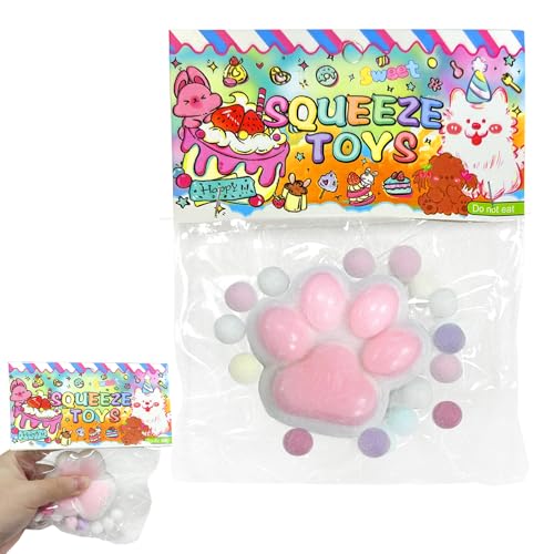 Squishy, 1 Stück Squishy Toy, Squeeze Spielzeug, Squeeze Toy, Anti Stress Spielzeug, Squishy Cat Toy, Kawaii Stress Squeeze Toy, Stressbälle, für Kinder und Erwachsene（Weiß） von Fortivae
