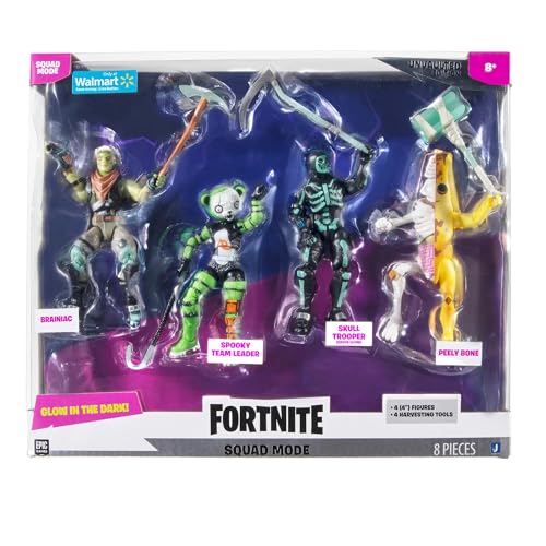 FORTNITE Squad Mode Glow in The Dark Unvaulted Edition Pack of 4 Figures FORTNITE Squad Mode Glow in The Dark Unvaulted Edition Pack of 4 Figures von Fortnite