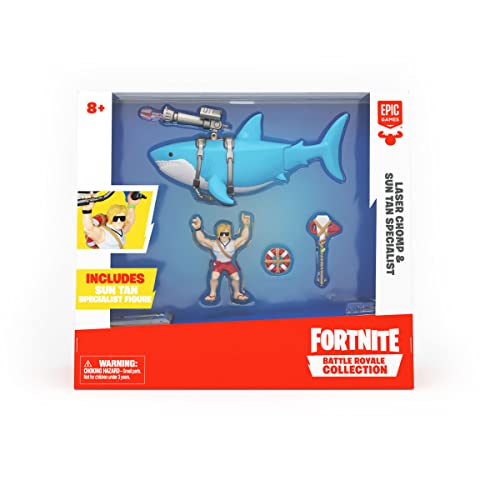 Fortnite 36712 Battle Royale Collection-Spielset mit Laser Chomp und Sun Tan Specialist, EIN Muss für alle Fans des Epic-Games, bunt von Fortnite