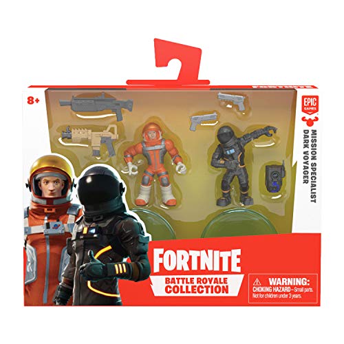 Fortnite 63540 B07PKRZKD3 Battle Royale Collection, Duo Figurenset Mission Specialist & Dark Voyager, Actionfiguren aus dem beliebten Epic-Game, mit Waffen und Ständer, Mehrfarbig Fortnite 63540 B07PKRZKD3 Battle Royale Collection, Duo Figurenset Mission Specialist & Dark Voyager, Actionfiguren aus dem beliebten Epic-Game, mit Waffen und Ständer, Mehrfarbig von Fortnite